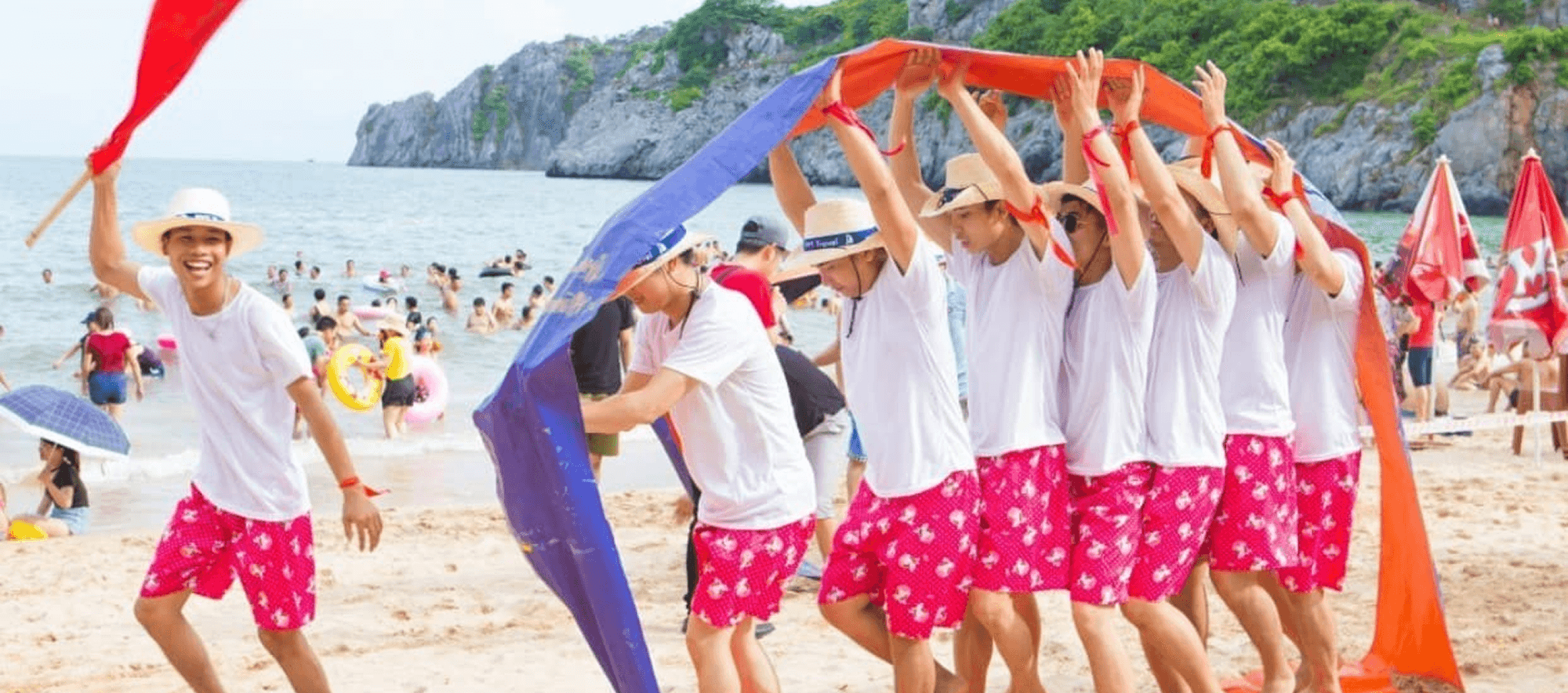 Team Building bãi biển