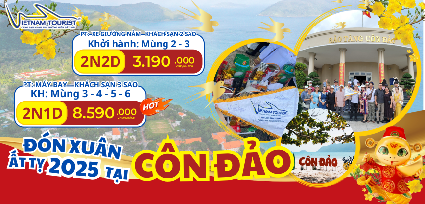 TOUR TẾT 2025 CÔN ĐẢO